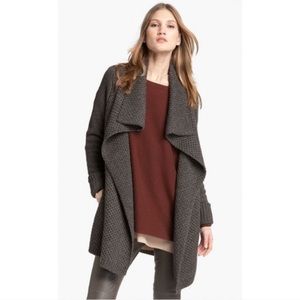 Vince Wool Yak Honeycomb Duster Cardigan Sweater